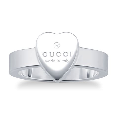 heart ring with gucci trademark youtube|gucci trademark silver heart ring.